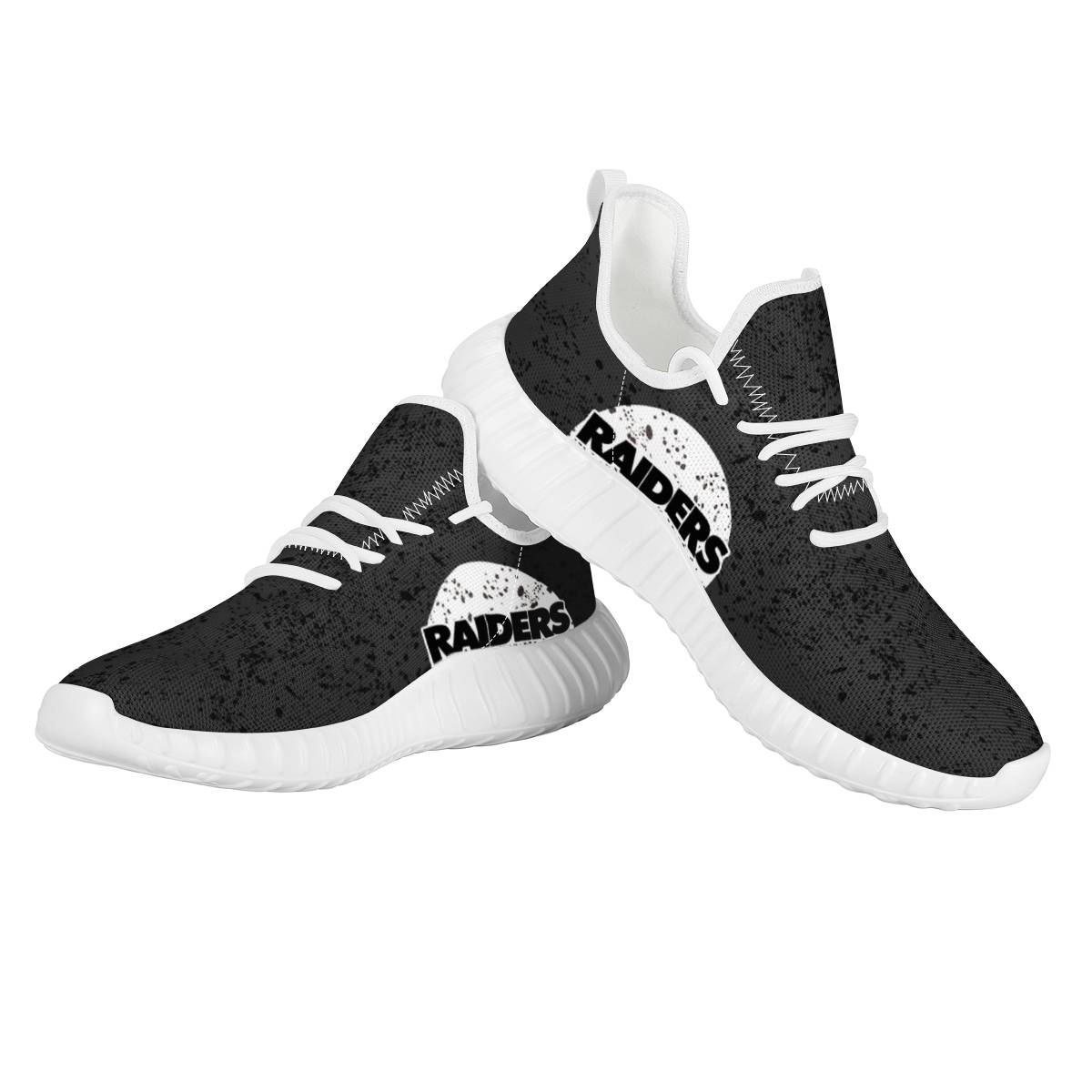 Women's Las Vegas Raiders Mesh Knit Sneakers/Shoes 018